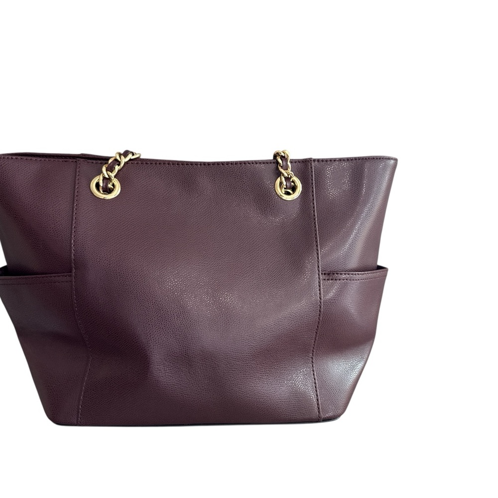 Calvin Klein Deep Burgundy Tote - Picture 2 of 3